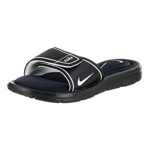 NIKE Comfort Slide Sandal Black Sporty Athletic Memory Shoe Y2K Cushion Womens 9